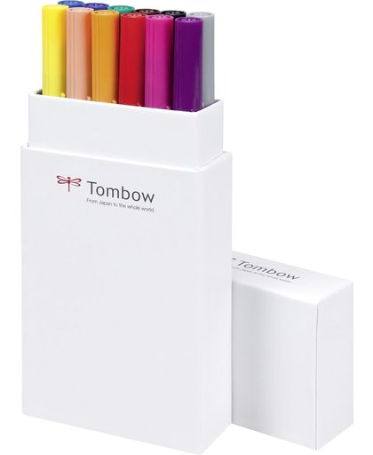 Brush pen ABT Dual Brush Pen 12pcs.-set, Primary colours (each 1 x N15, N75, 055, 296, 476, 555, 676, 725, 845, 873, 879, 933)