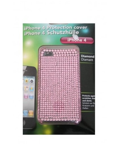 Amigo diamanten cover iPhone 4 roze