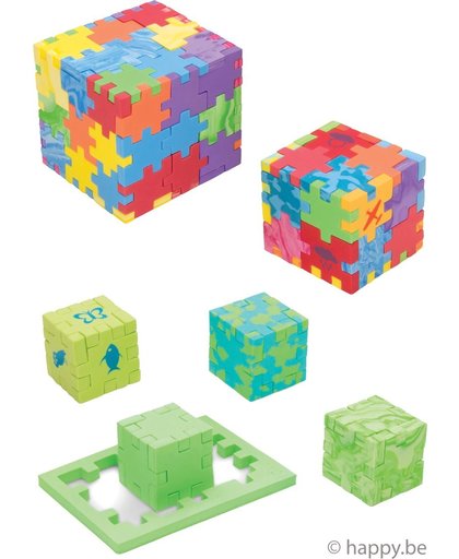 Happy Cube Family - 24-pack cube brain teaser puzzels