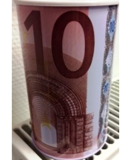 Spaarpot eurobiljetten afbeelding met teller