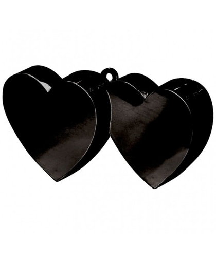 Ballon gewicht - Dubbele hart 170 gram (zwart)