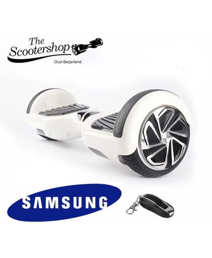 The Scootershop - 700 Watt Hoverboard met afstandsbediening - taotao - 20cell Samsung - Wit