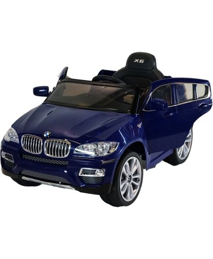 Elektrische Kinderauto BMW X6 blauw