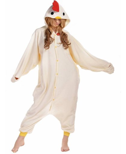 Witte Kip Onesie voor volwassenen - Kip Kigurumi Pyjama