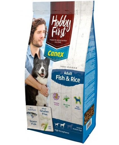 Hobbyfirst canex adult fish & rice hondenvoer 12 kg