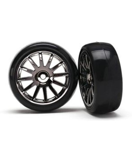 12-Sp Blk Wheels, Slick Tires Tires & Wh
