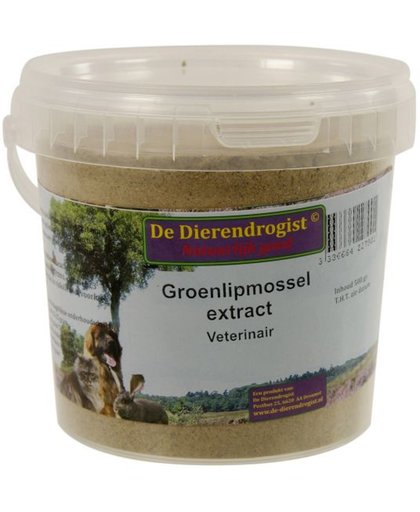 Dierendrogist groenlipmossel extract veterinair 500 gr