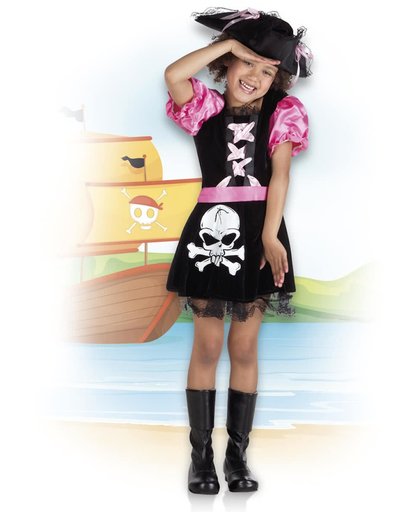 Kinderkostuum Pirate Tessa (4-6 jaar)