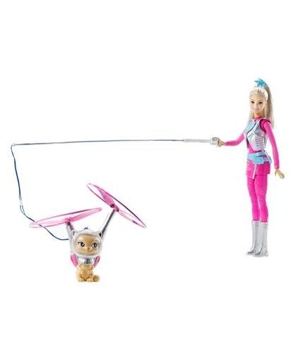 Barbie Galaxy pop met vliegende kat 33 cm