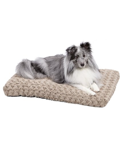 Benchmatras Ombre Mocca Swirl Softkussen Fur Pet Bed 61x46cm