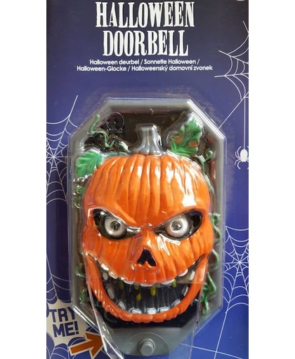 Halloween Scary pompoen deurbel