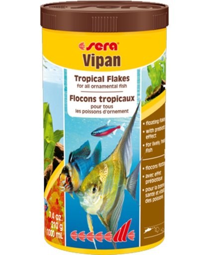 Sera Vipan vlokken visvoer gemengd aquarium 1 liter