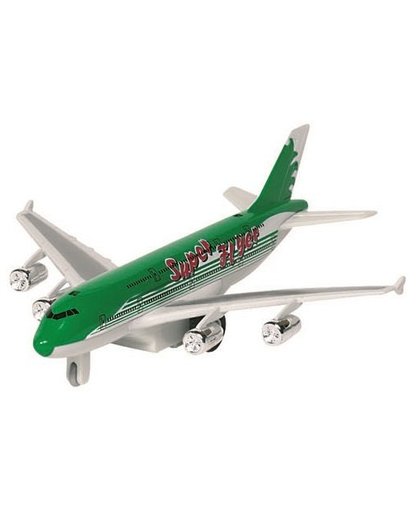Goki Metalen Vliegtuig: Super Flyer Groen