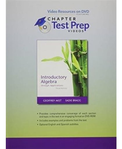 Video Resources on DVD with Chapter Test Prep Videos for Introductory Algebra through Applications
