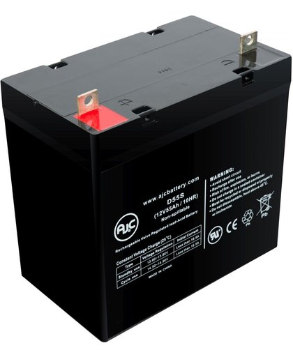 AJC® Battery geschikt voor MK M22NF SLD G 12V 55Ah Verzegelde loodzuur accu