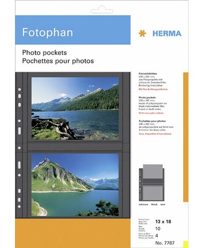 HERMA 7787 130 x 180 mm Polypropyleen (PP) 10stuk(s) sheet protector