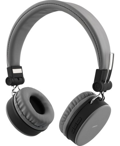 STREETZ HL-424 Draadloze opvouwbare Bluetooth On-ear hoofdtelefoon met microfoon en tot 22 uur speeltijd Grijs