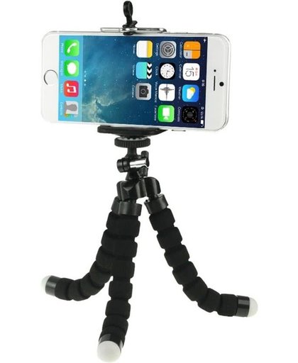 Bubble Tripod houder Stand Mount voor mobie - flexible Octopusle telefoon (Iphone 6s / 7 Samsung S8 / S7 / S6 ) / Digital Camera(zwart) / Action Camera