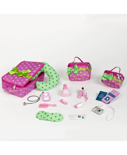Our Generation poppen Luggage and travel set