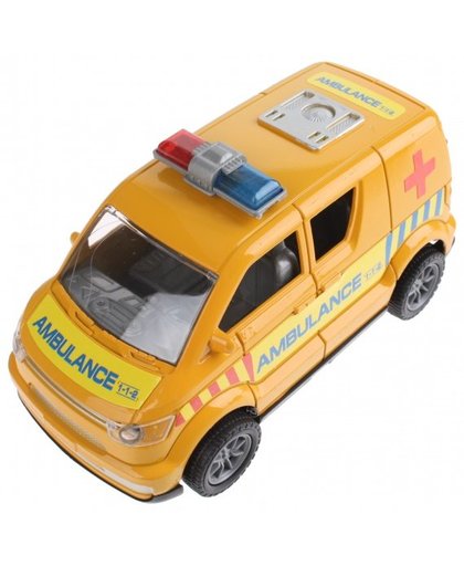 Gearbox ambulance geel staal 15 cm