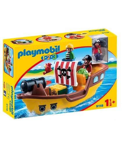 PLAYMOBIL 1, 2, 3: Piratenschip (9118)