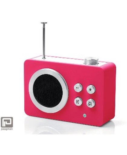Lexon Dolmen radio mini roze