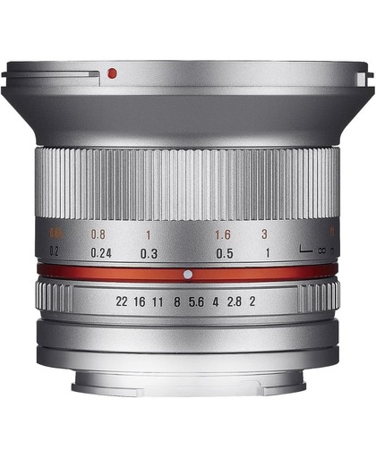 Samyang 12mm - F2.0 Ncs Cs - Prime lens - Geschikt voor Micro 4/3 - Zilver