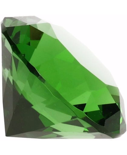 Kristallen diamanten 4 cm  Groen