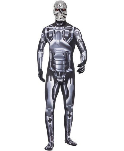 Terminator Endoskeleton kostuum voor heren - morphsuit 52-54 (L)