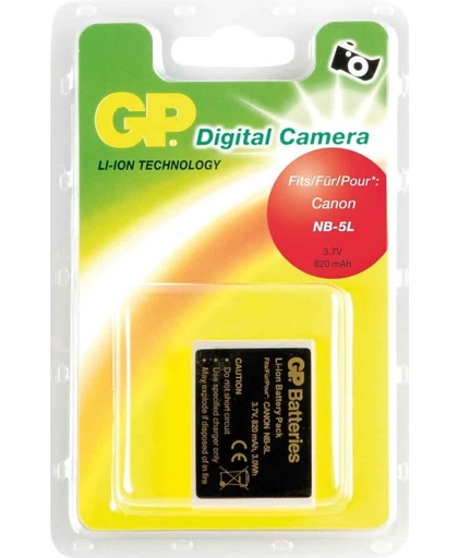GP Batteries Digital camera DCA005 Lithium-Ion 820mAh 3.7V oplaadbare batterij/accu
