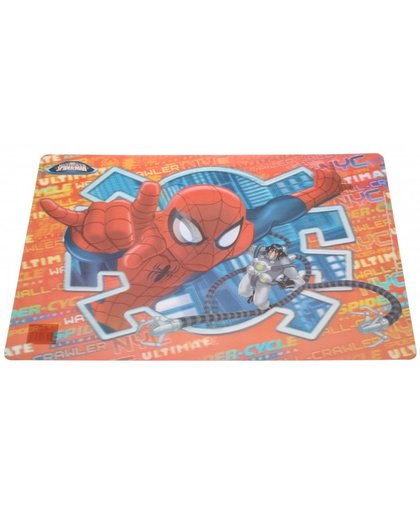 Disney placemat Spider Man 3D PVC 55 x 35 cm rood