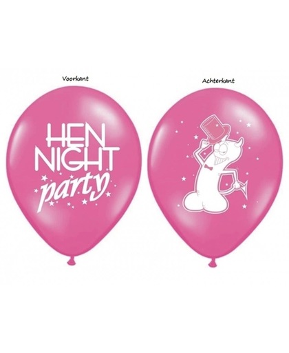Roze vrijgezellenfeest ballonnen