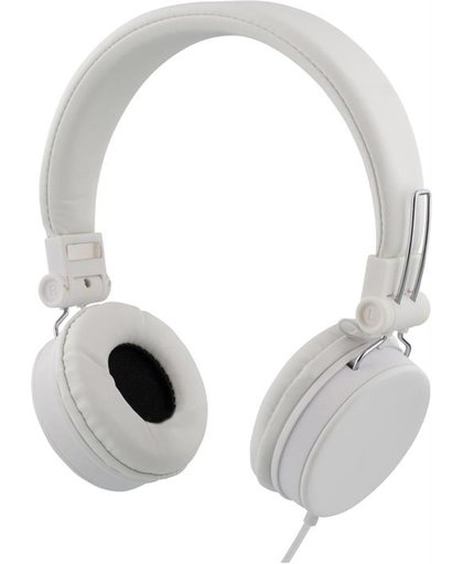 STREETZ HL-227 Opvouwbare On-ear hoofdtelefoon met microfoon & Noise reduction Wit