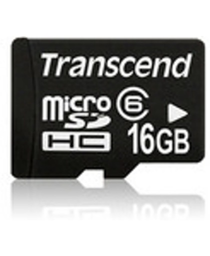 Transcend 16 GB Micro SDHC Geheugenkaart met 1 Adapter
