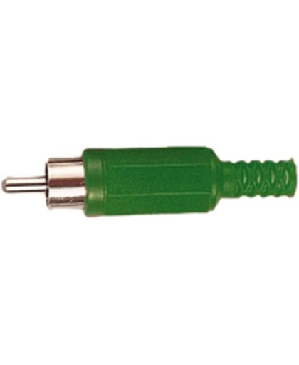 OKS Eenvoudige groene mannelijke RCA connector