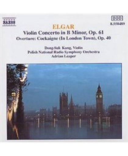 Elgar: Violin Concerto, Cockaigne Overture / Kang, Leaper
