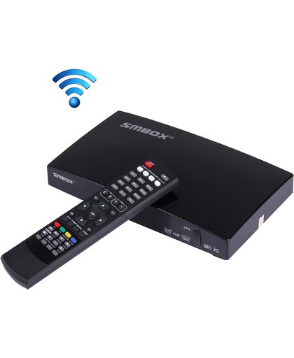 SMBOX SM8 FHD 1080p TV Box HD TV ontvanger met afstandsbediening, ondersteunt 3G / WiFi / DLNA / DIVX / DVB-S2 / WEB TV