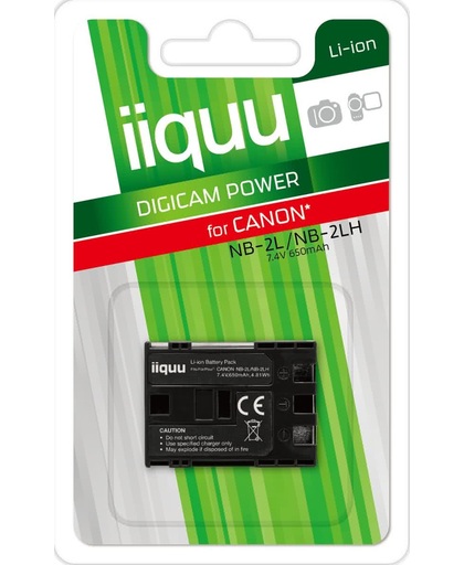 iiquu DCA002 Lithium-Ion 650mAh 7.4V oplaadbare batterij/accu