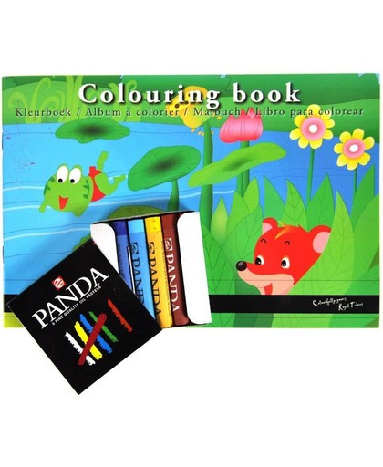 Royal talens kleurboek inclusief pastel krijtjes