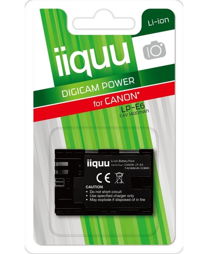 iiquu DCA020 Lithium-Ion 1400mAh 7.4V oplaadbare batterij/accu