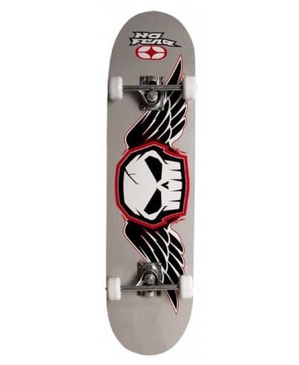 No Fear skateboard doodshoofd 78 x 20 x 12,5 cm grijs