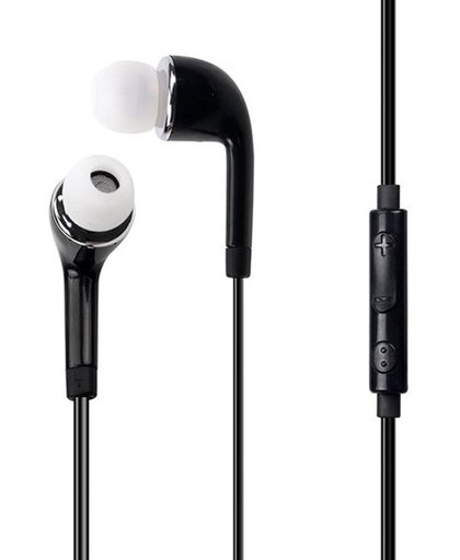 Zwarte oortjes 3,5 mm geschikt voor zowel Apple iPhone als Samsung - Headset - In-Ear - Oordopjes - Koptelefoon
