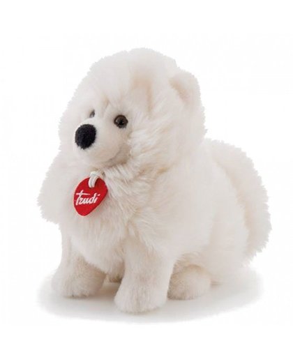 Trudi knuffel hond Fluffies Samoyed wit 24 cm