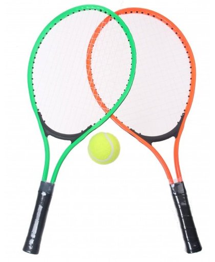 Amigo tennisset oranje/groen 3 delig