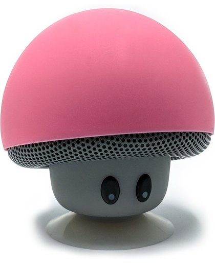 Bluetooth speaker | Spatwater dicht | Portable | Draadloos | Mini box | USB oplaadbaar | Met microfoon en zuignap | Roze