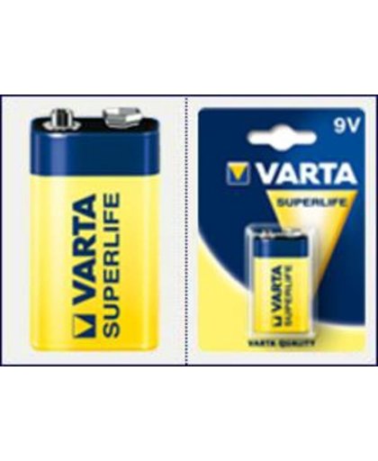 10 Varta 6F22 (9V) Superlife Batterijen Voordeelverpakking