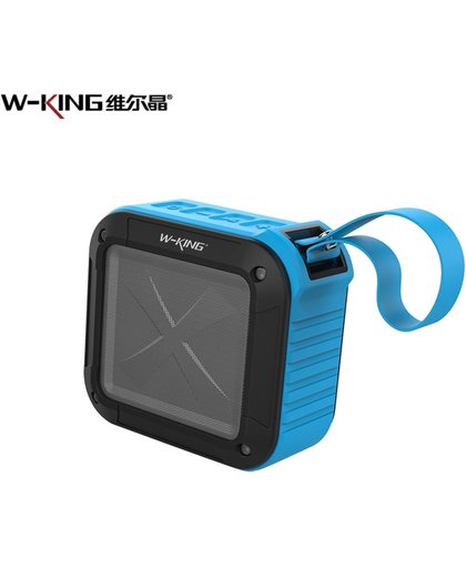 W-KING S7 Draadloze speaker - Shockproof - Waterdicht - Stofvrij - Waterproof IPX6 - Dropproof - 1500 mAh - zwart-blauw