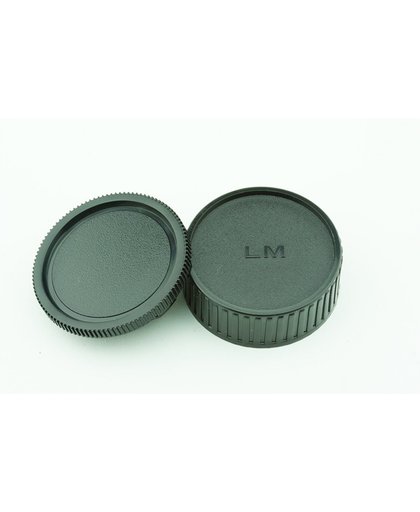 Achterdop+Bodydop (2 stuk): Leica M mount camera lens