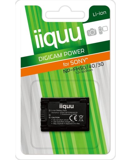 iiquu DSO005 Lithium-Ion 650mAh 7.2V oplaadbare batterij/accu