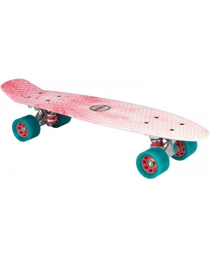 Nijdam skateboard kunststof lichtroze 57 x 15 cm